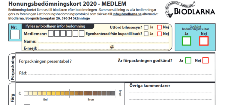 Honungsbedömning